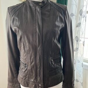 EUC-Cole Haan Women's Brown Leather Jacket